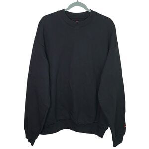 American Giant Sweatshirt Unisex Vintage Crew S Washed Black Pullover USA NEW